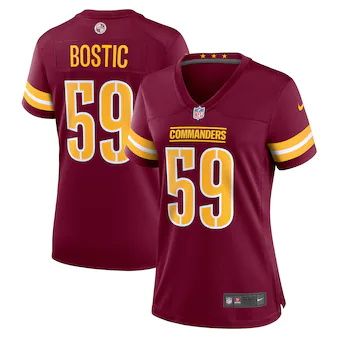 womens nike jon bostic burgundy washington commanders game 